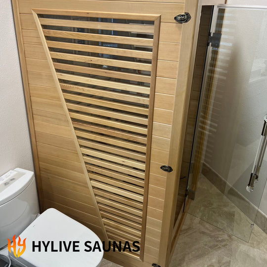 Hylivesaunas Luxury Traditional Steam Sauna Room with Mobile-app Control System 4+People- Steam 4