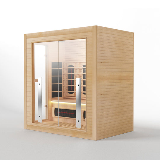 Hylivesaunas Luxury Indoor Steam and Infrared Hybrid Sauna Room with Mobile-app Control System - FAMILY 3