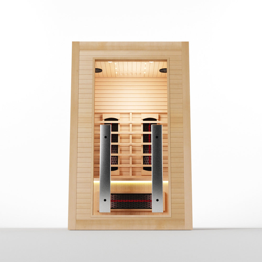 Hylivesaunas Indoor Infrared Sauna Room with Mobile-app Control System - FAMILY 1